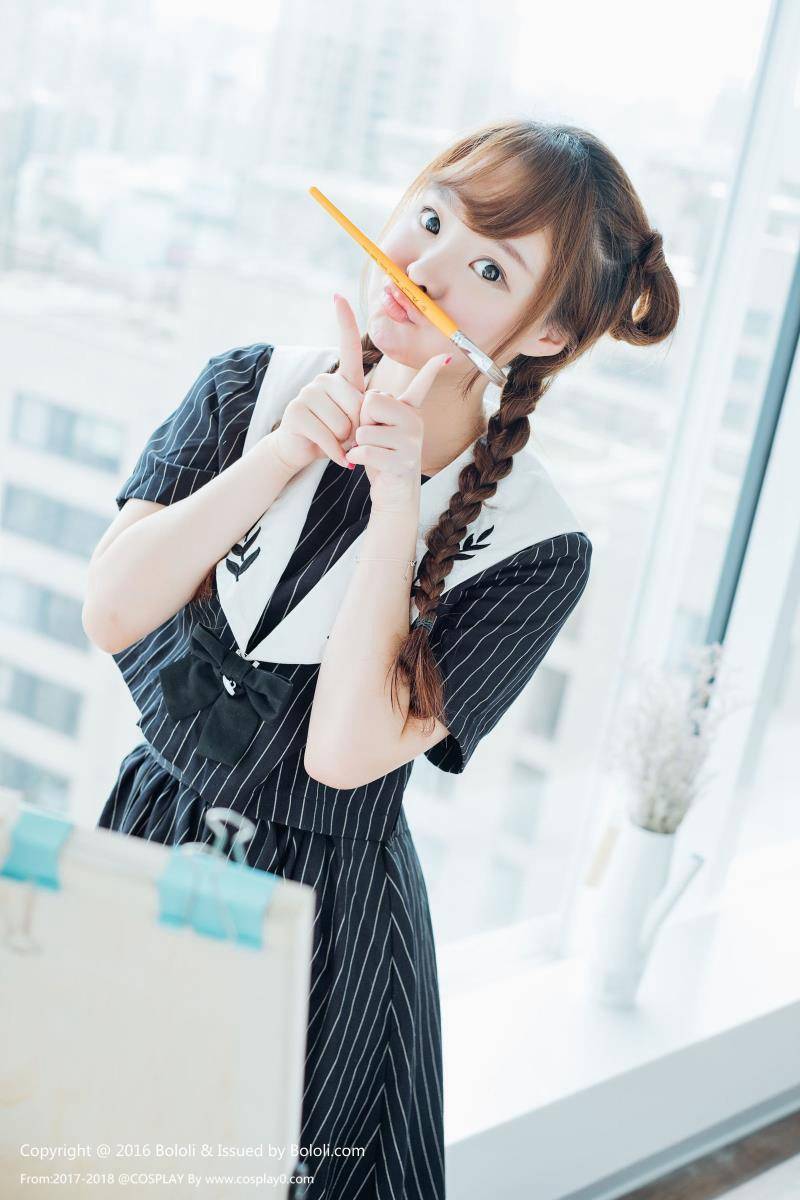 波萝社柳侑绮Coser七宝日常制服(图4)