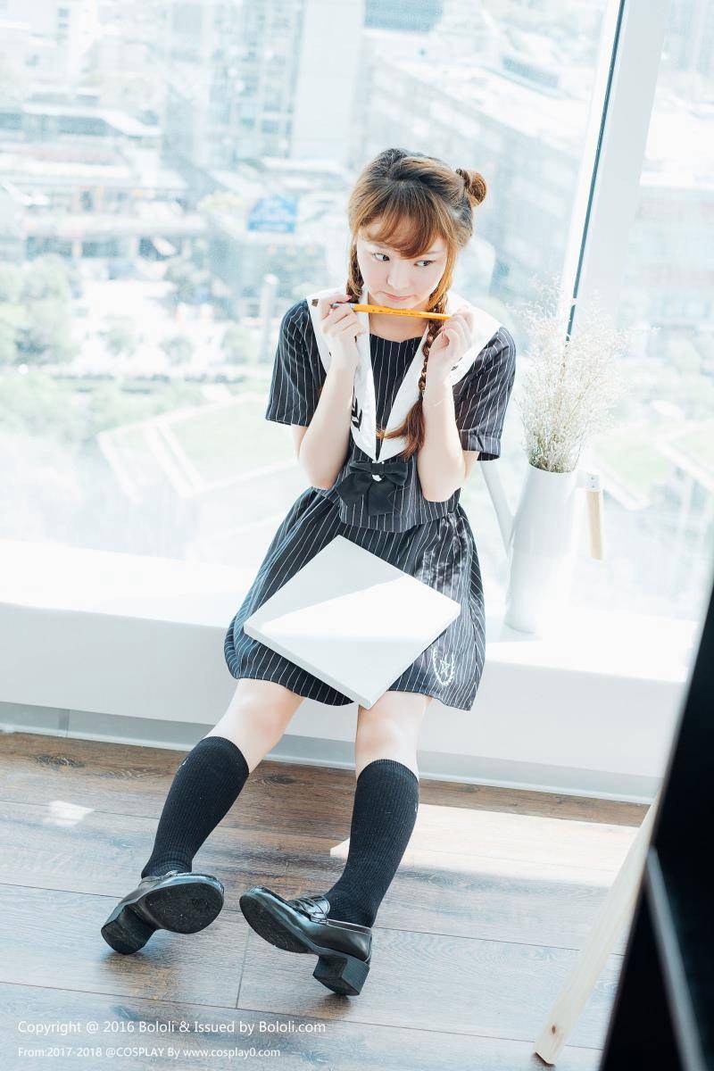 波萝社柳侑绮Coser七宝日常制服(图7)