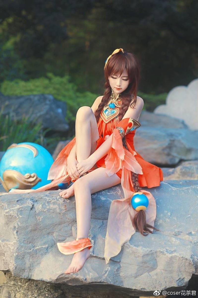 Coser花茶君王者荣耀萌妹子大乔Cosplay古风(图1)