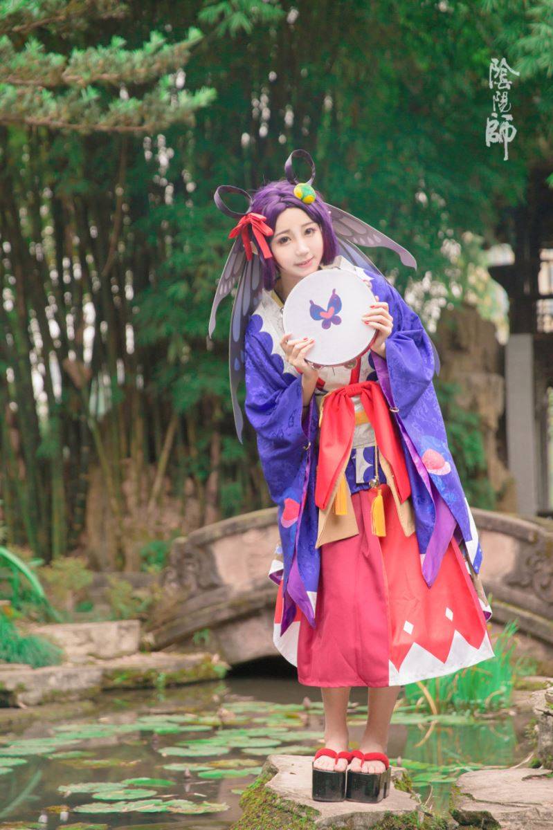 Coser-黑川-阴阳师手游Cosplay蝴蝶精可爱萝莉(图1)