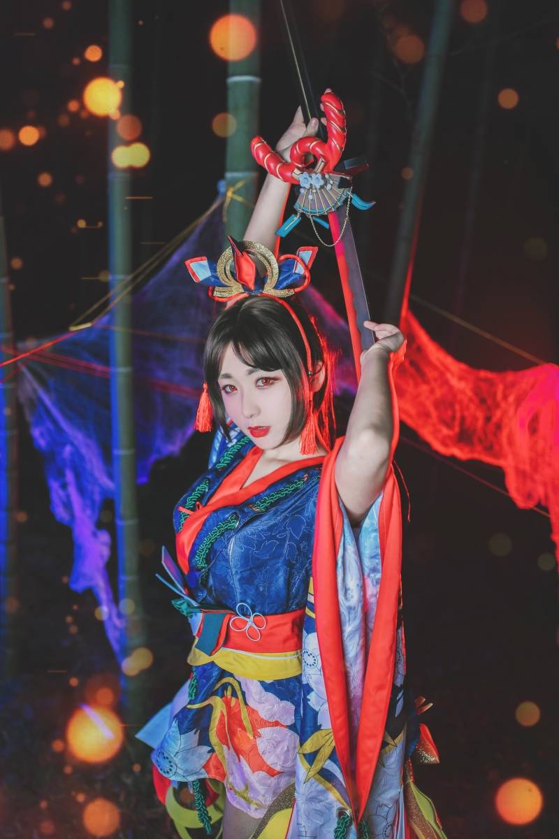 阴阳师樱雨刀舞妖刀姬小姐姐Cosplay(图4)