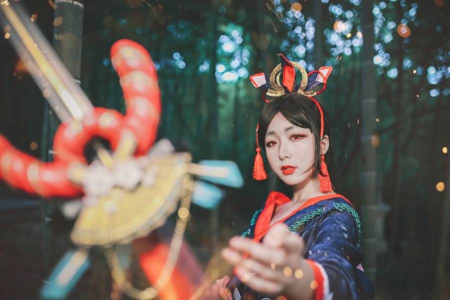 阴阳师樱雨刀舞妖刀姬小姐姐Cosplay(图7)