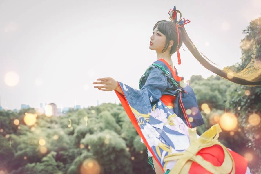 阴阳师樱雨刀舞妖刀姬小姐姐Cosplay(图8)