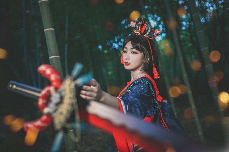 阴阳师樱雨刀舞妖刀姬小姐姐Cosplay(图6)
