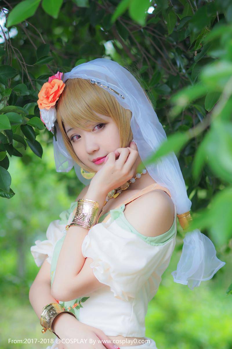 二次元萌妹子LoveLive小泉花阳舞娘Cosplay(图1)