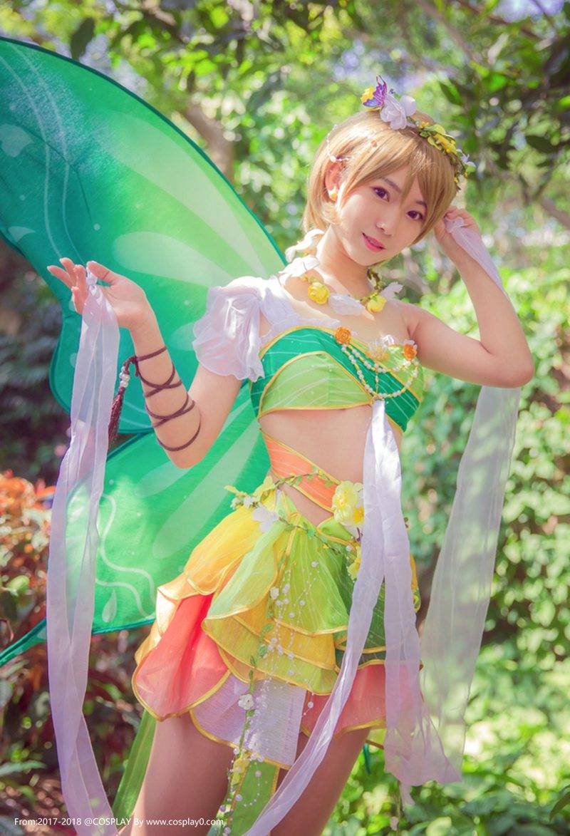 萌妹子小泉花阳同人花仙子Cosplay(图1)