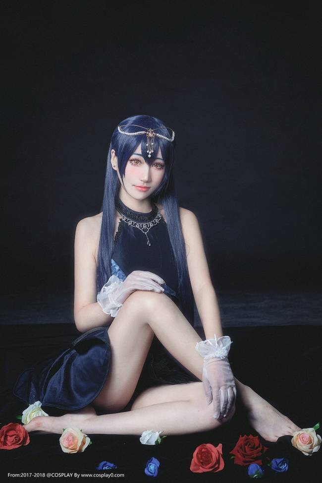 LoveLive缪斯女神园田海未美腿诱惑Cosplay(图1)