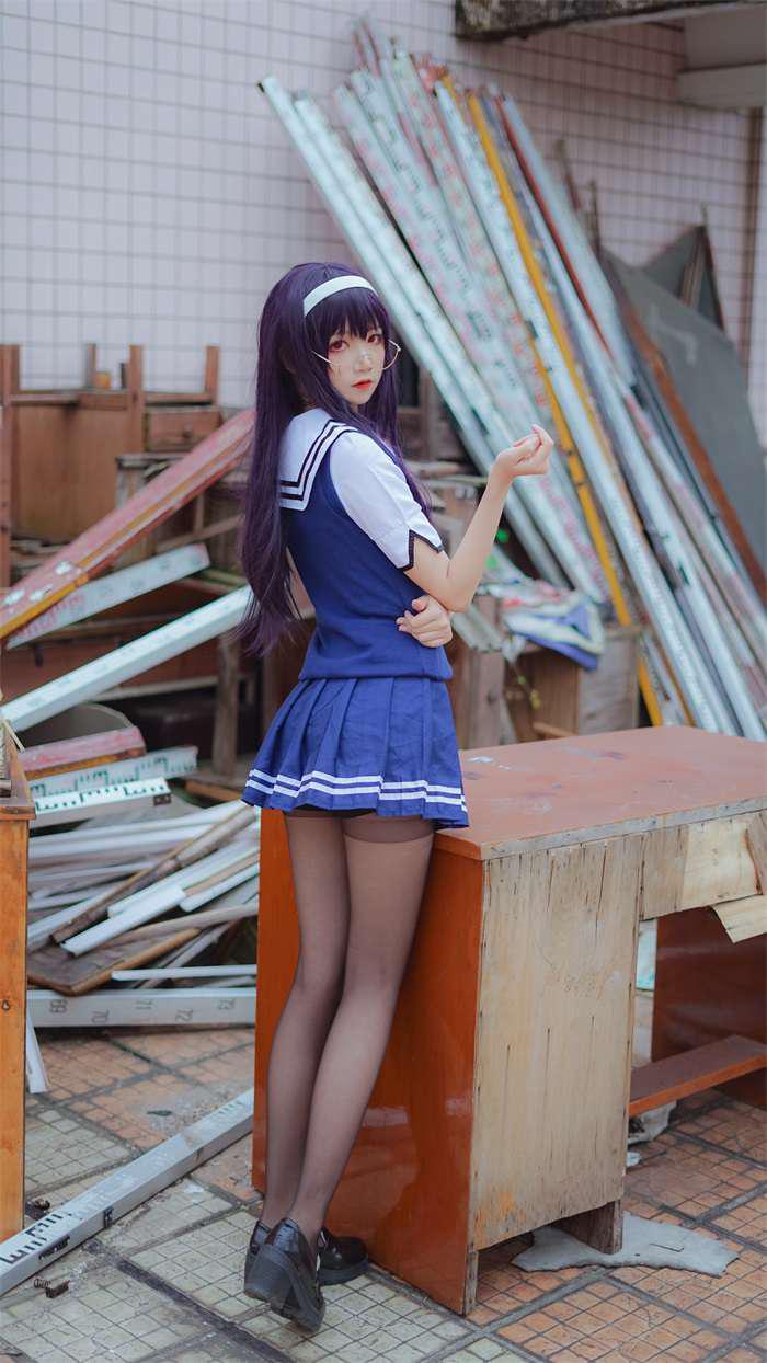 微博红人Coser@五更百鬼 学姐校服【25P/139MB】(图3)