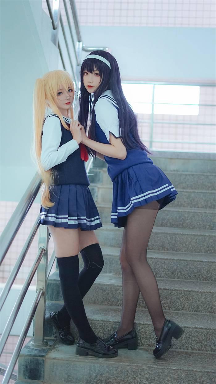 微博红人Coser@五更百鬼 学姐校服【25P/139MB】(图2)