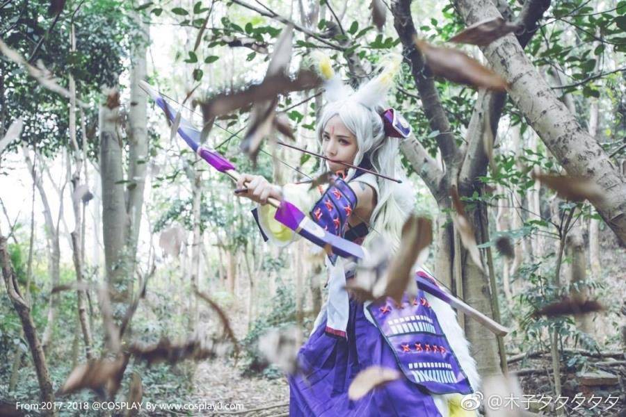 美女Coser木子夕夕夕夕夕Cosplay阴阳师白狼(图5)