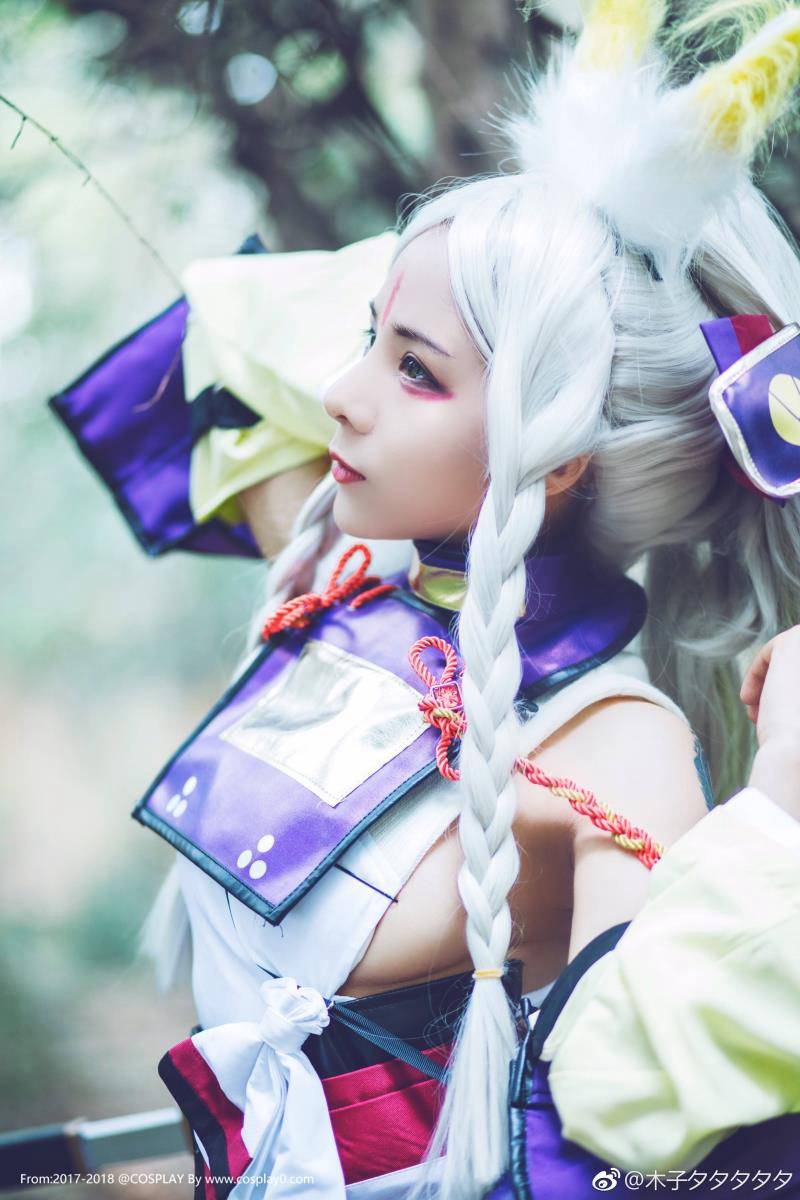 美女Coser木子夕夕夕夕夕Cosplay阴阳师白狼(图1)