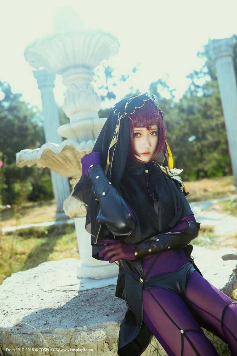 二次元美少女神还原斯卡哈同人本子Cosplay(图1)