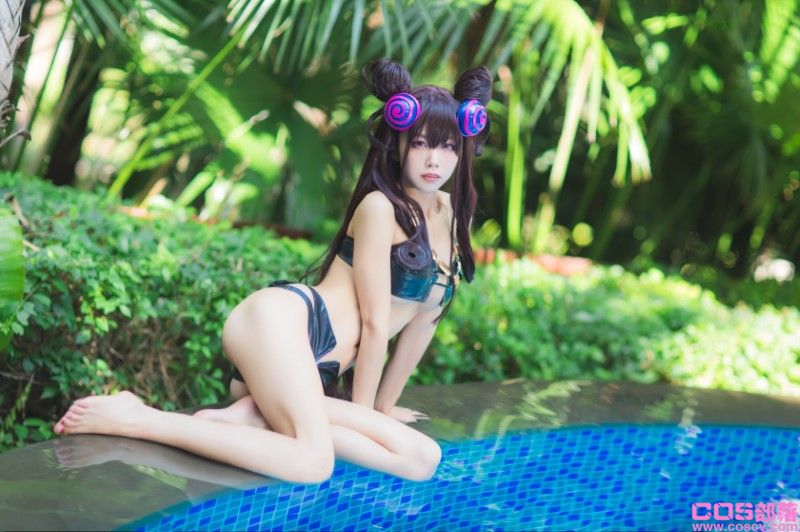 知名动漫博主@水淼aqua 紫式部水着Ver【41P/670MB】(图4)