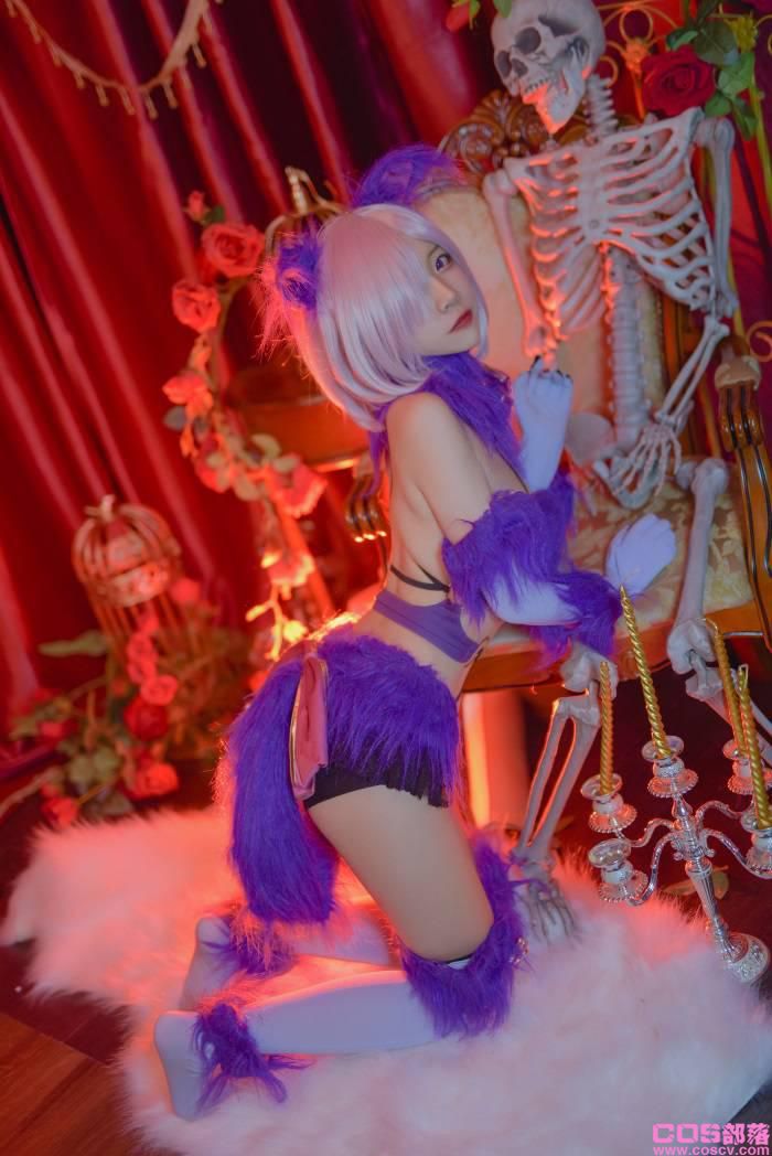 人气Coser动漫博主@二佐Nisa Fate玛修万圣【26P/621MB】(图2)