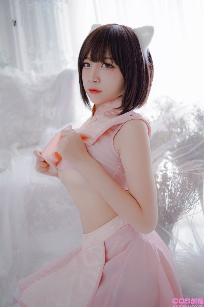人气Coser动漫博主@二佐Nisa 粉旗袍【21P/248MB】(图3)