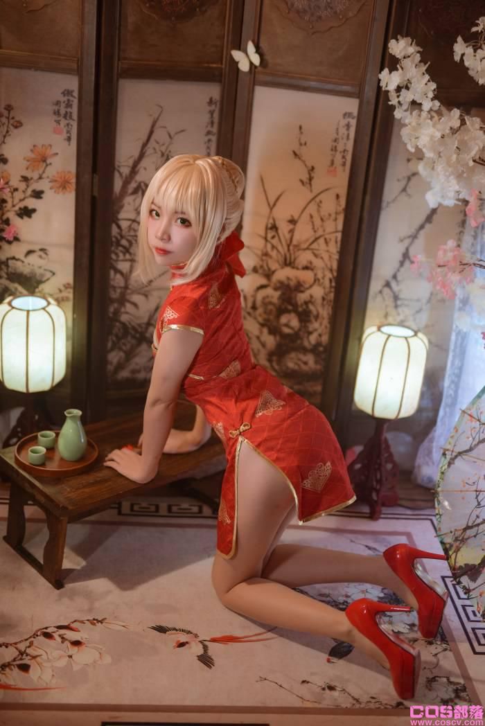 人气Coser动漫博主@二佐Nisa Fate尼禄旗袍【20P/207MB】(图4)