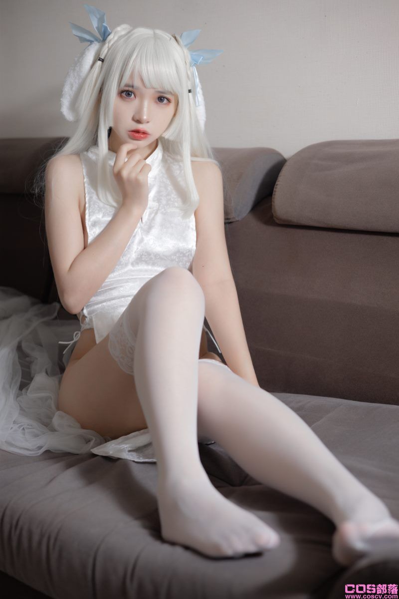 网紅Coser@疯猫ss 白旗袍【40P/721MB】(图2)