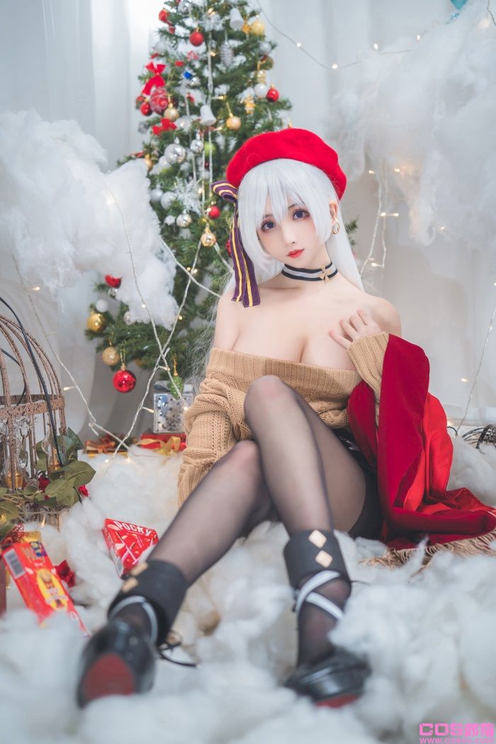 知名动漫Coser@rioko凉凉子 圣诞贝尔法斯特【24P/1V/233MB】(图2)