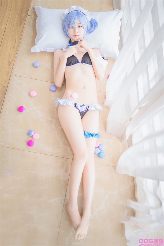 网紅Coser@木绵绵OwO - 蕾姆泳装【26P/25.4MB】(图3)