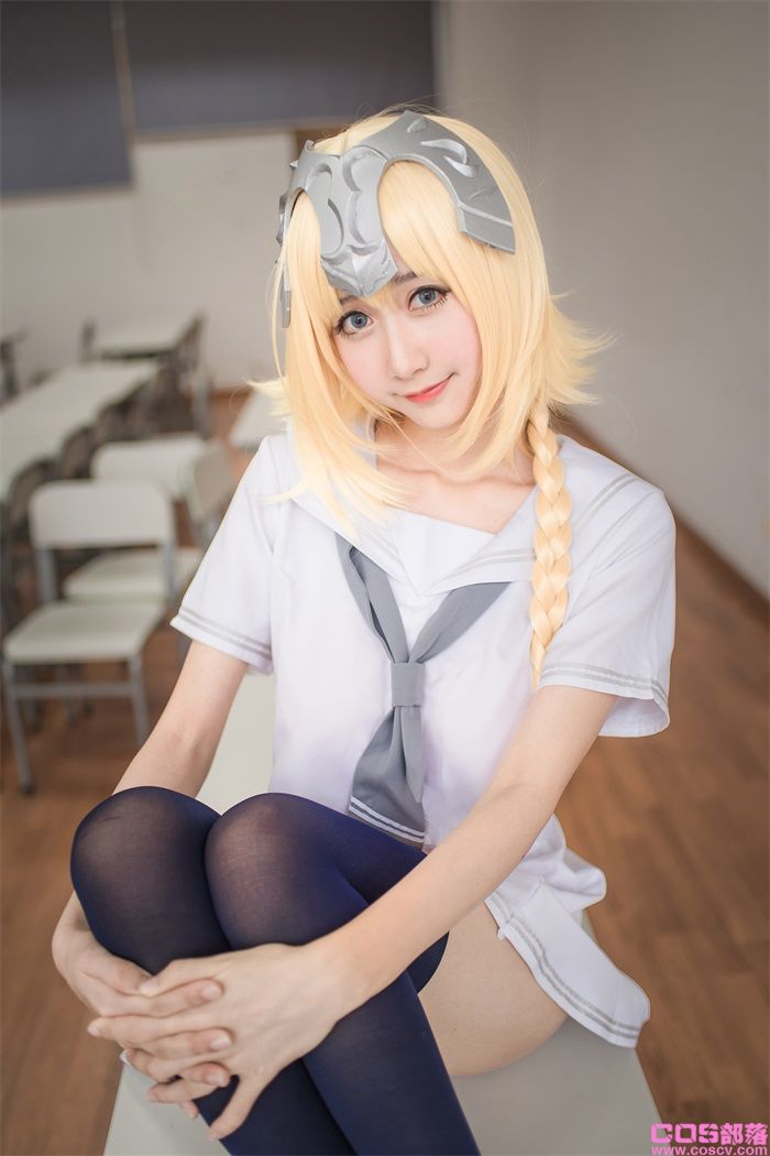 网紅Coser@木绵绵OwO - 贞德（白）【28P/50MB】(图4)