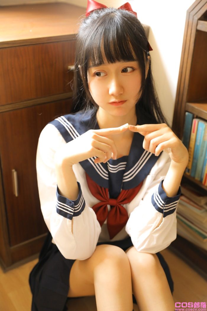 网紅coser@木绵绵OwO - 绵相随 JK水手服【18P/56MB】(图2)