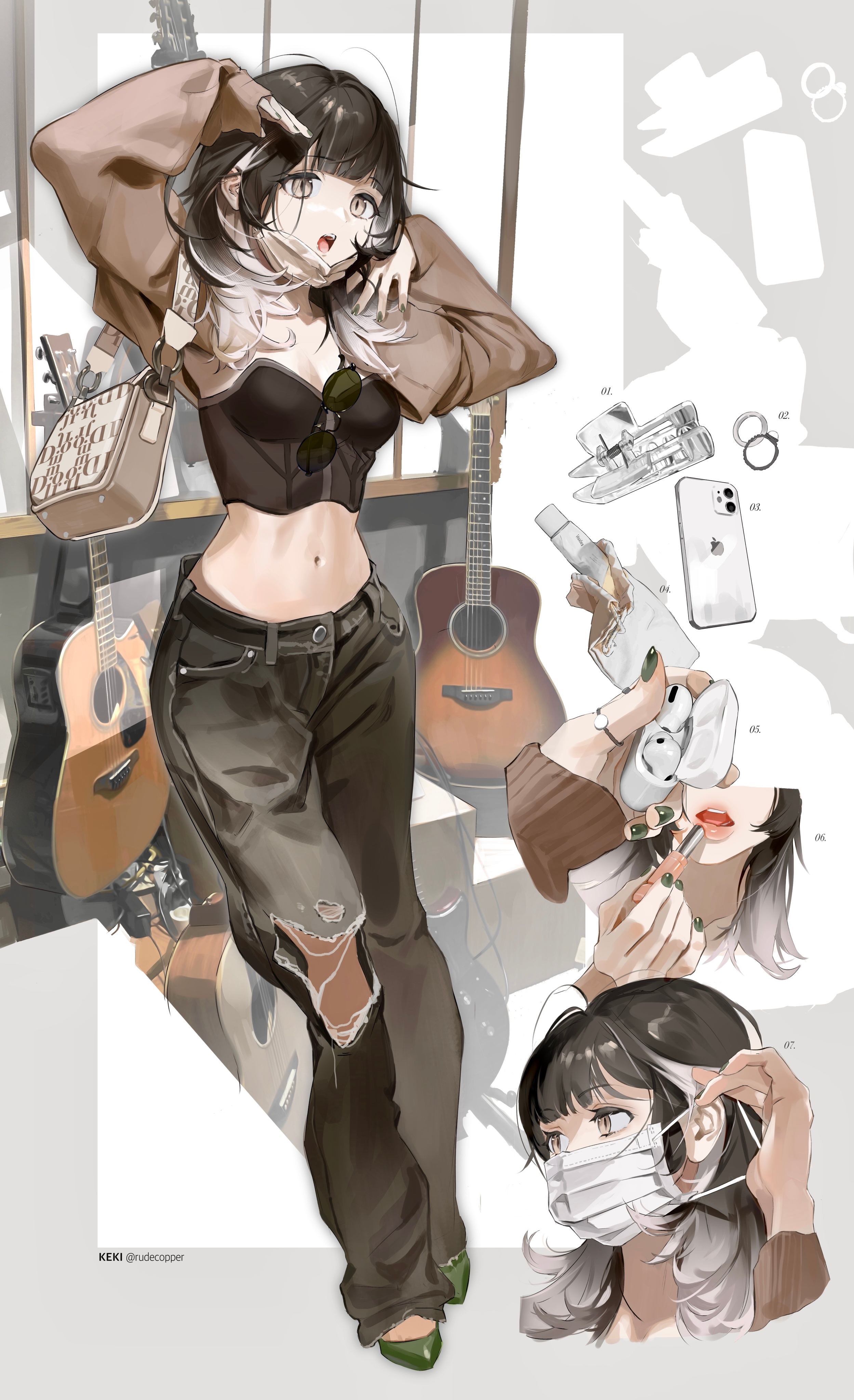 [Pixiv精选] 潮流必备款。牛仔裤插画特辑(图14)