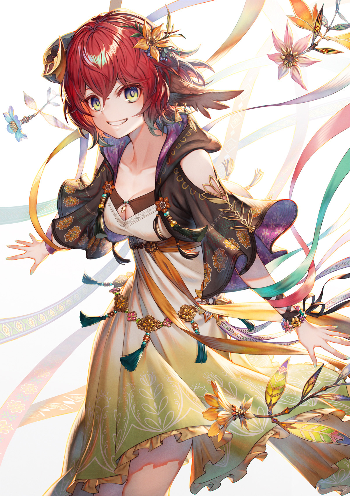 [Pixiv精选] 小露香肩的魅力♡露肩装插画特辑(图5)