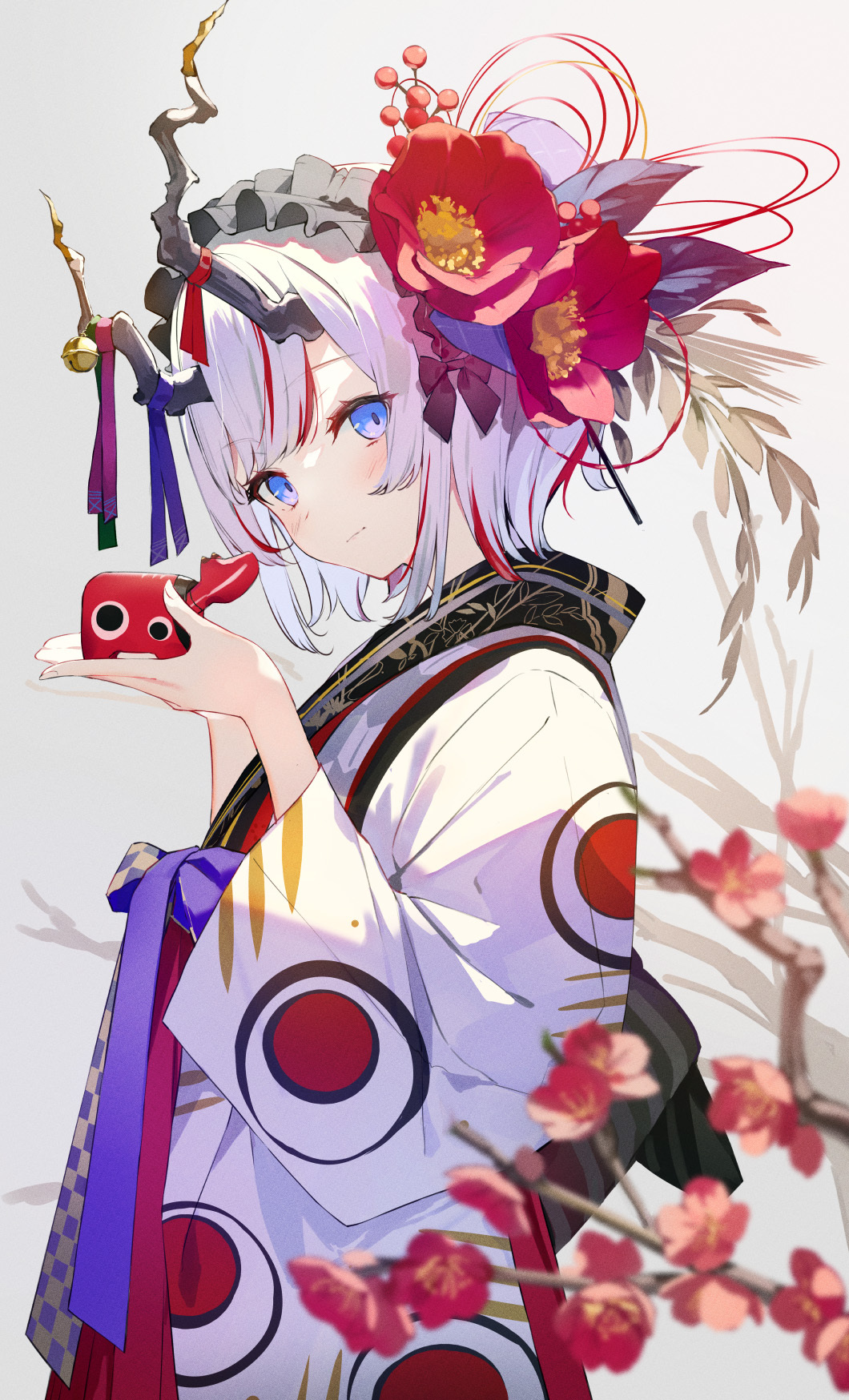 [Pixiv精选] 绽放于耳畔上的美丽。花朵头饰插画特辑(图4)