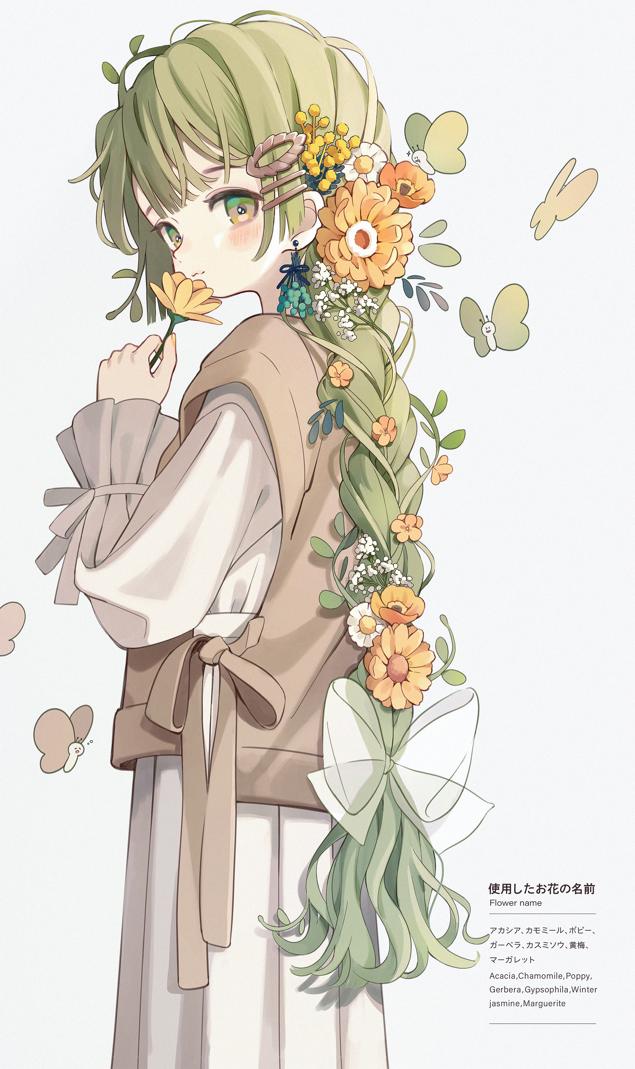 [Pixiv精选] 唇边的美丽。花在嘴边插画特辑(图11)