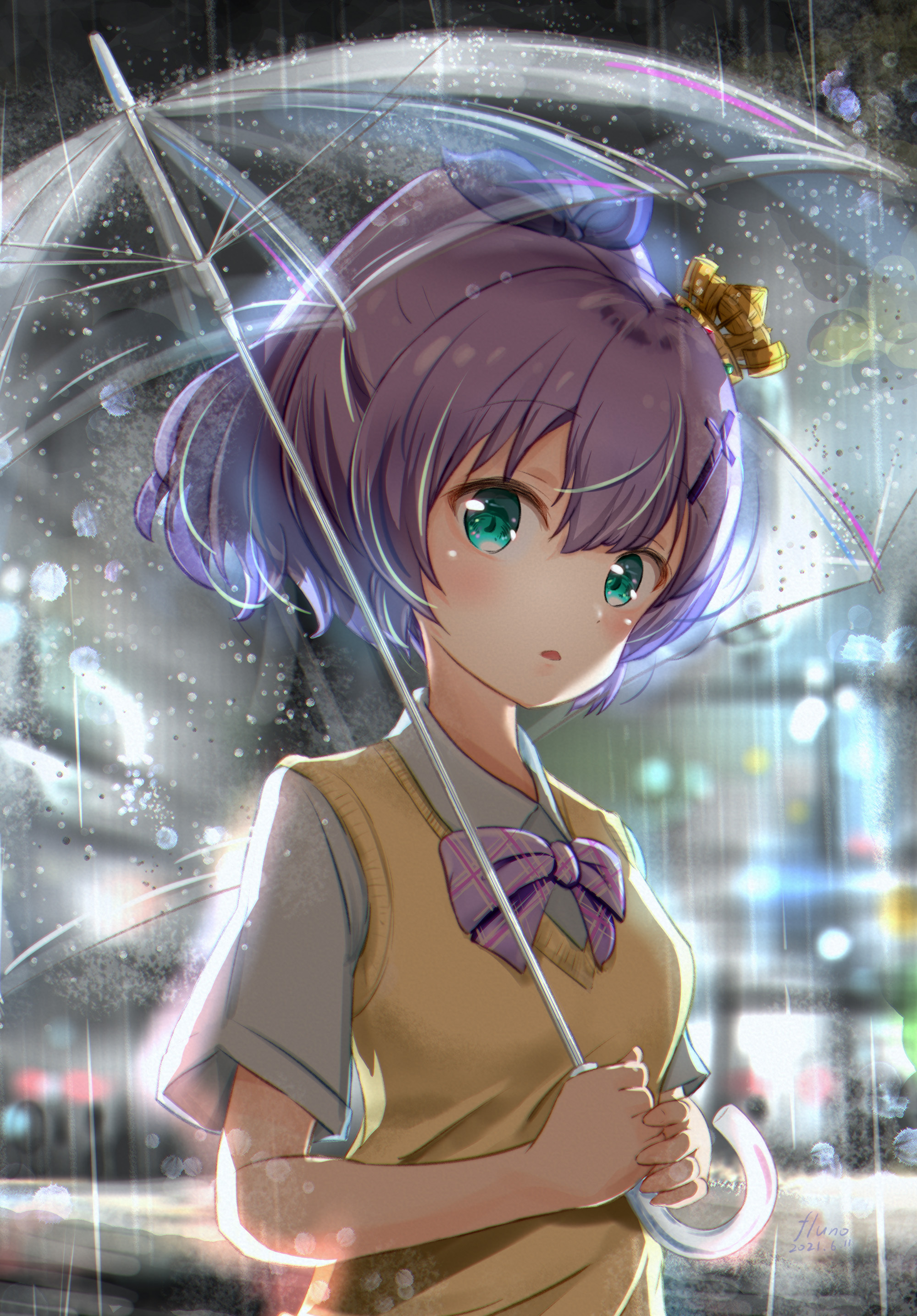 [Pixiv精选] 雨天也不错♡雨伞插画特辑(图2)