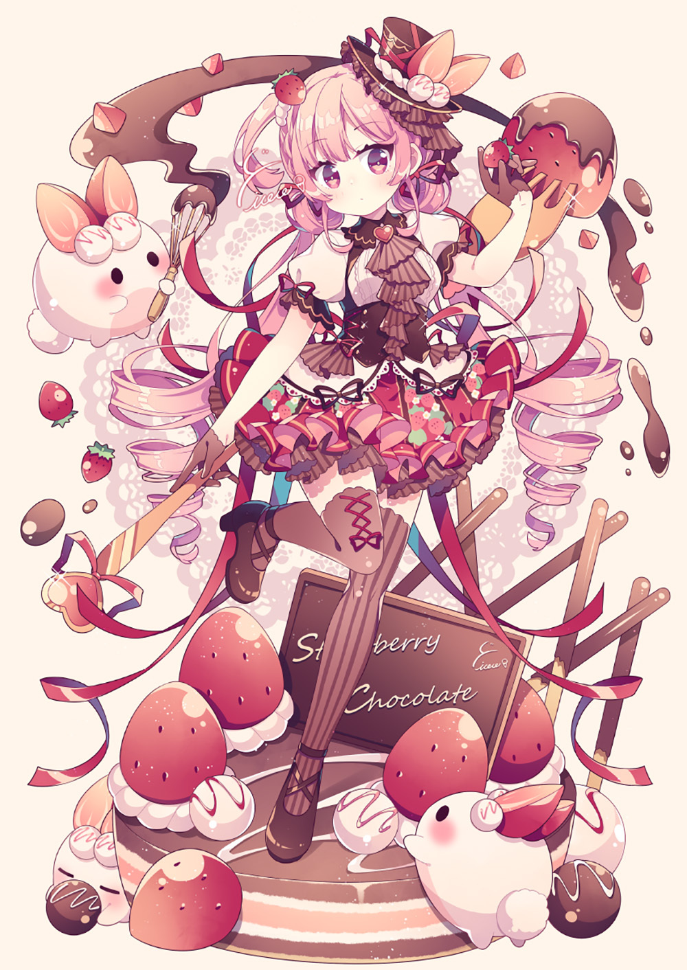 [Pixiv精选] 可爱又华丽♡粉发女子插画特辑(图7)