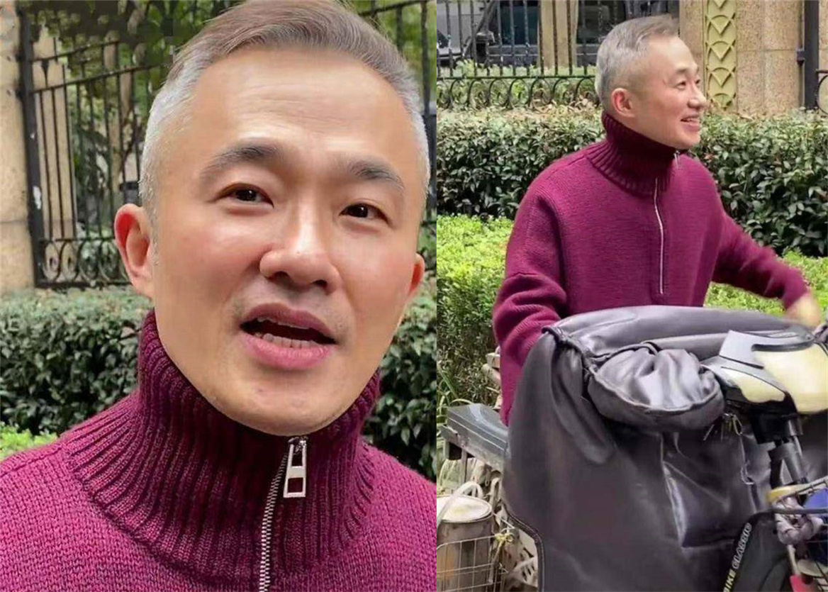 程雷近况如何？ 49岁的原“番茄一哥”满头白发骑电动车(图1)
