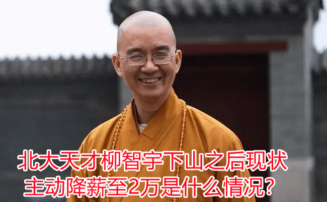 北大天才柳智宇下山之后现状 还俗后主动降薪至2万是什么情况？(图1)