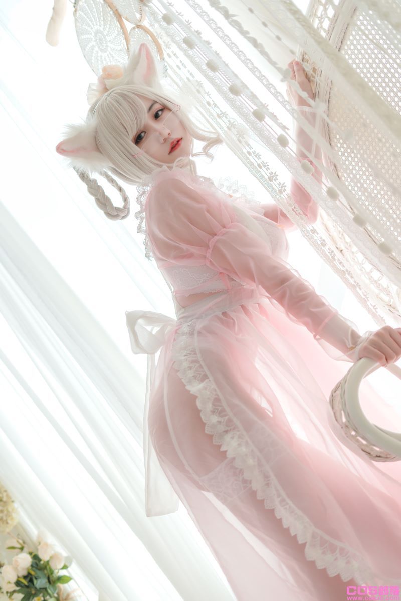 人气Coser@小仓千代 透明女仆粉色 [24P/268MB](图4)