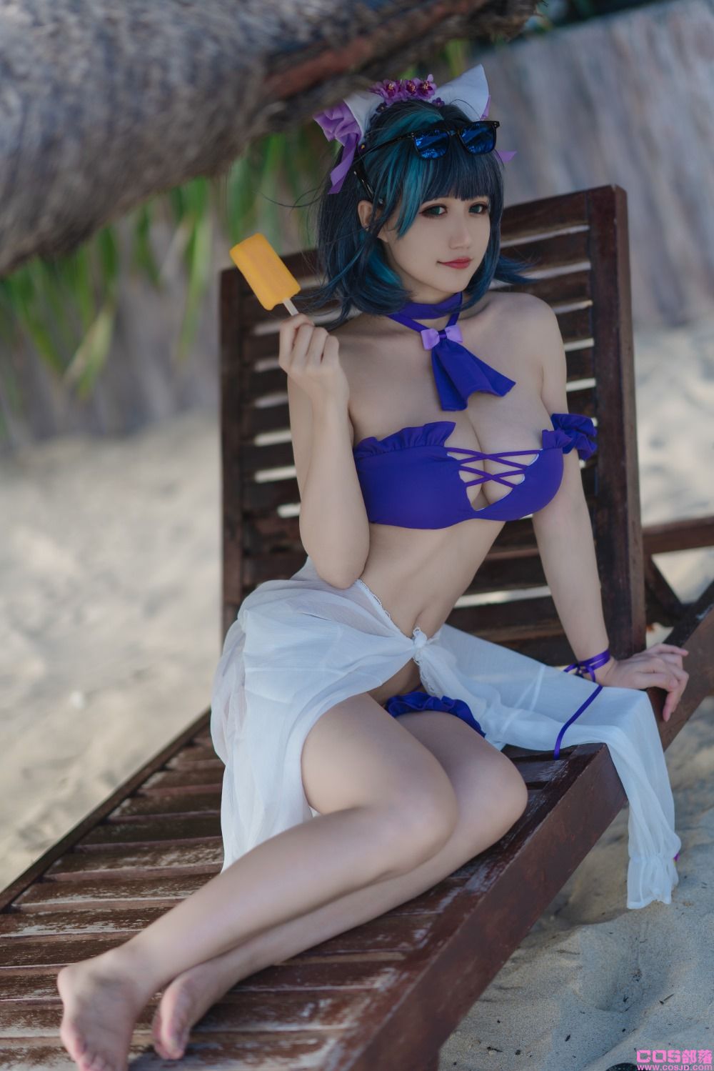 人气Coser@小仓千代 1月舰长 柴郡泳装 [22P/78MB](图3)