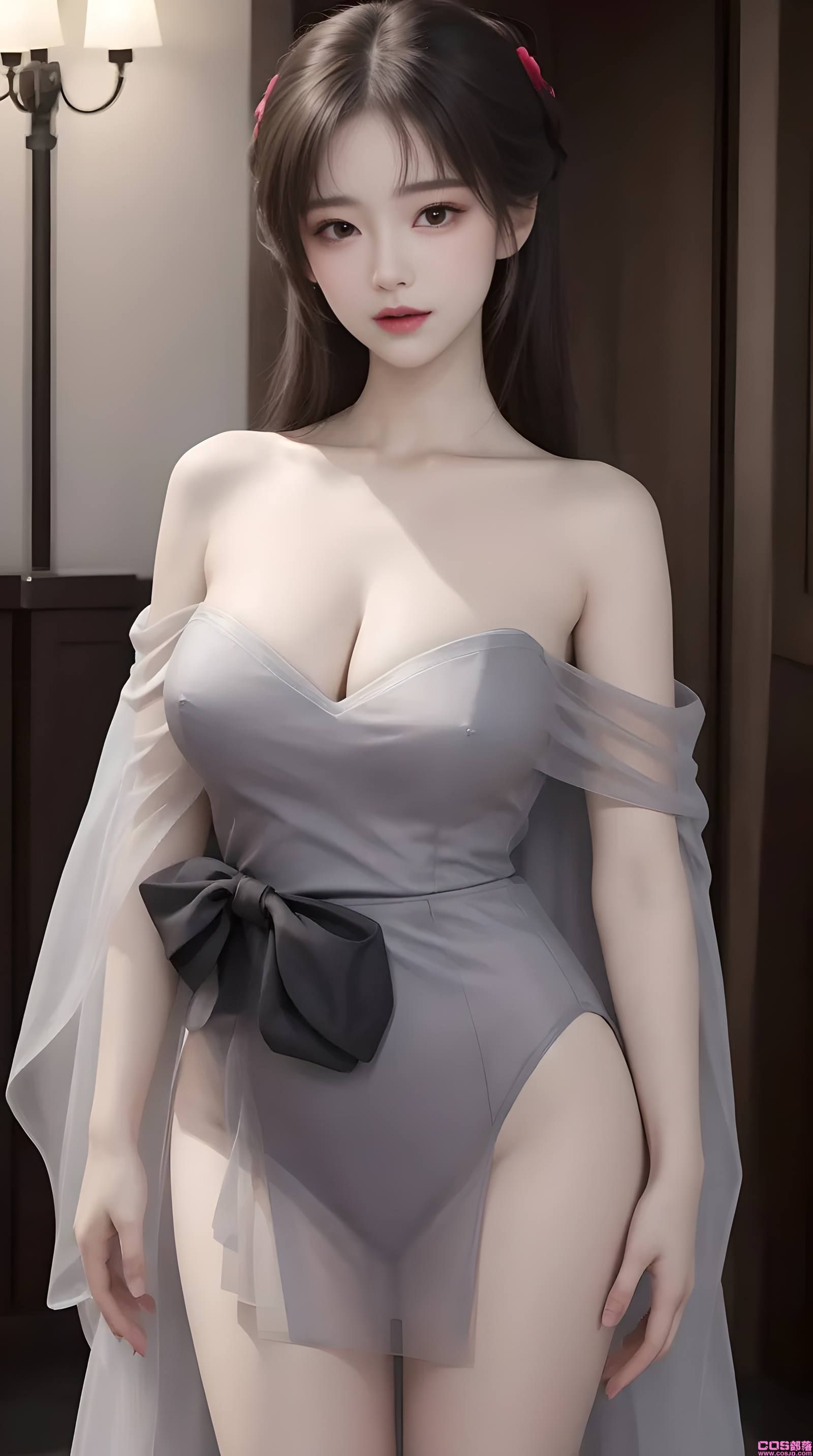 AI绘画 070 温婉柔美穿着浅青色服饰的镁钕 [30P/319MB](图3)